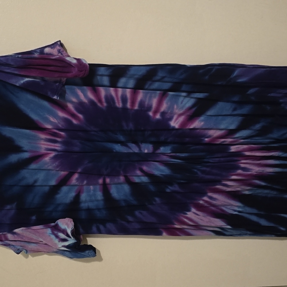 Off the shoulder tye dye dress